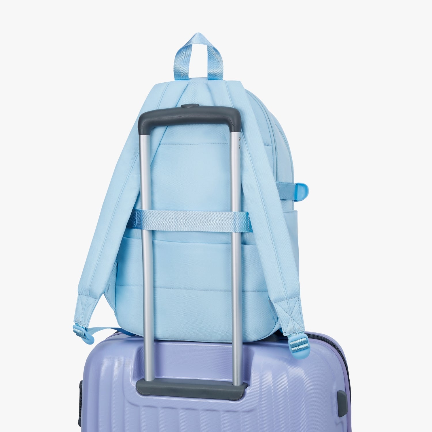 Berry 16L Sky Blue College Backpack With Laptop Sleeve