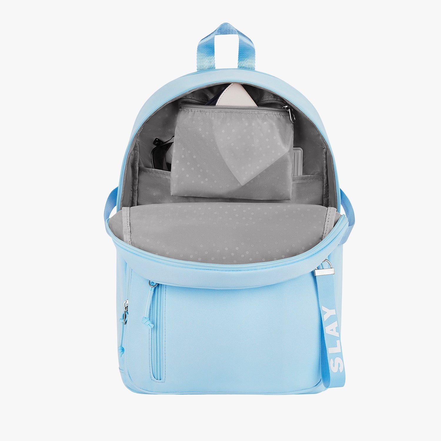 Berry 16L Sky Blue College Backpack With Laptop Sleeve