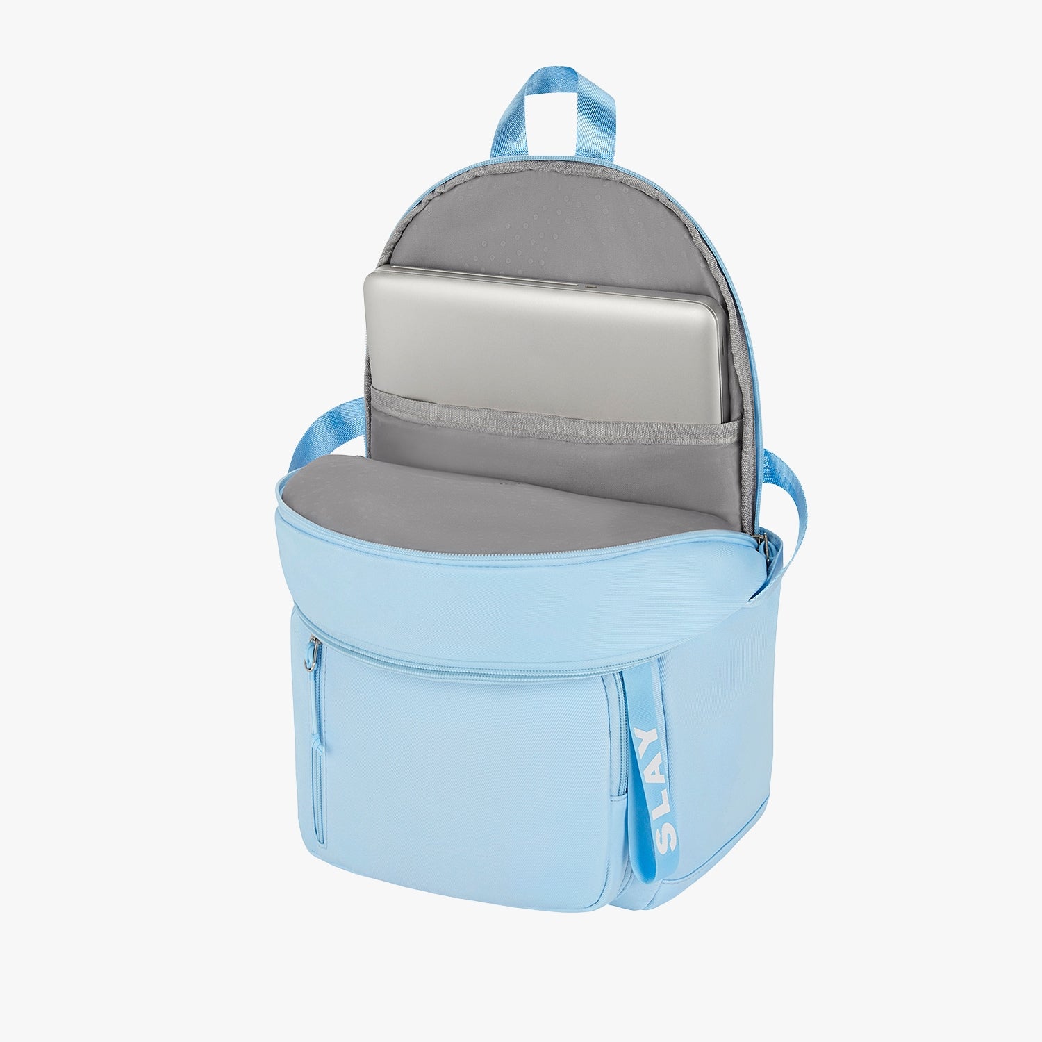 Berry 16L Sky Blue College Backpack With Laptop Sleeve