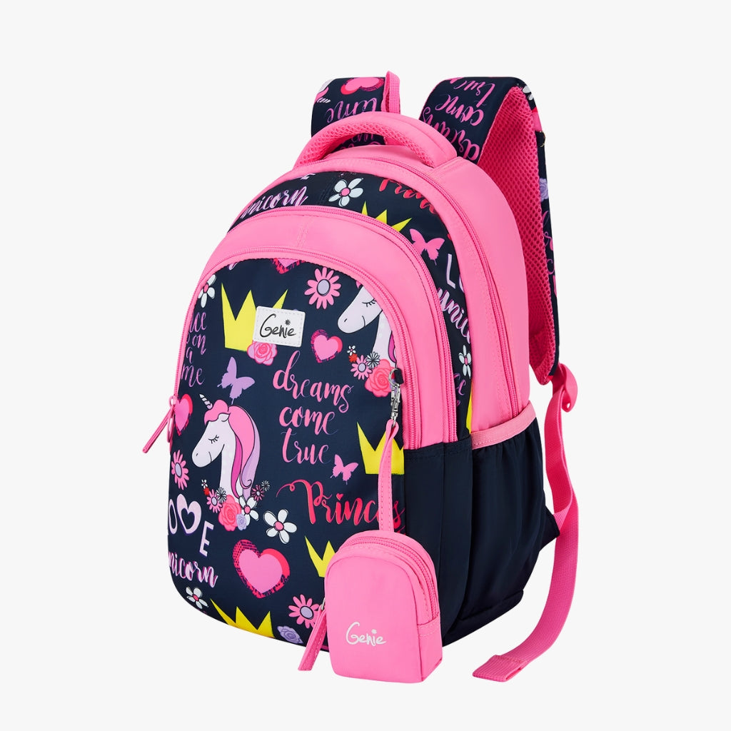 Genie Unicorn Love 20L Pink Kids Backpack