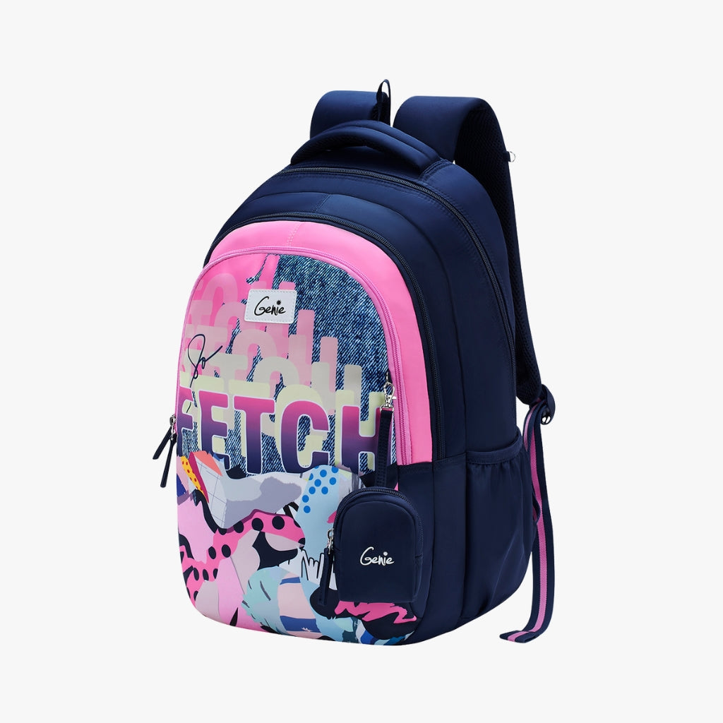 Genie Fetch 36L Navy Blue School Backpack