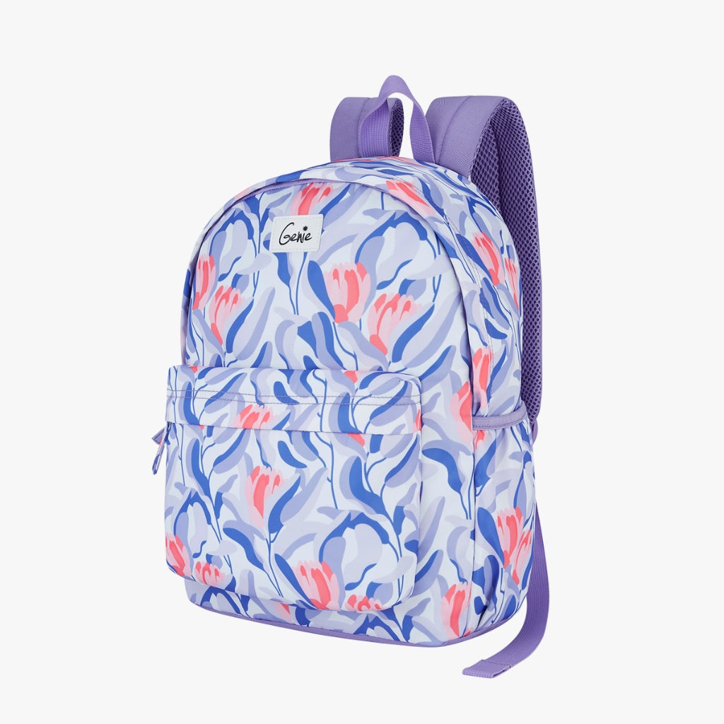 Genie Julia 18L Purple Casual backpack With Easy Access Pockets