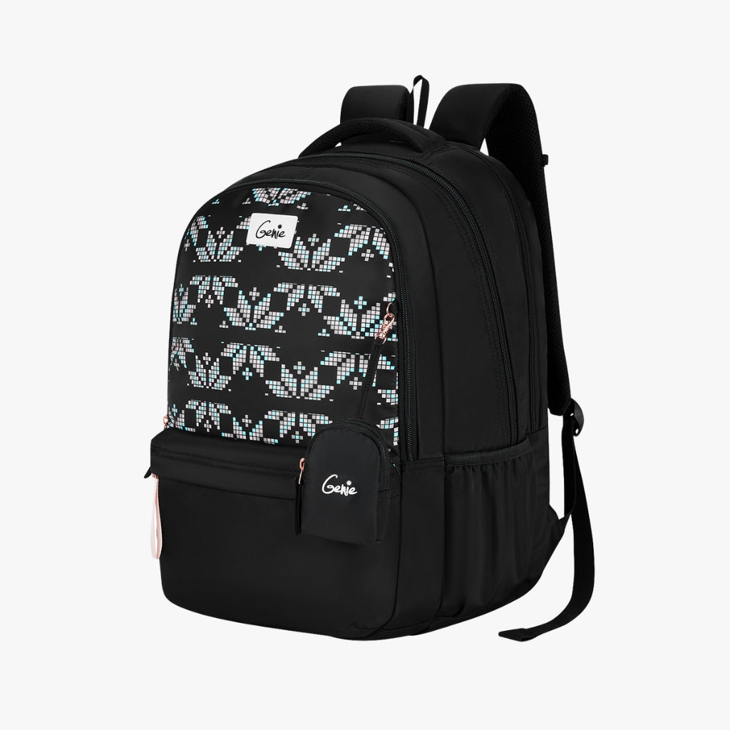 Genie Knots 40L Black Laptop Backpack