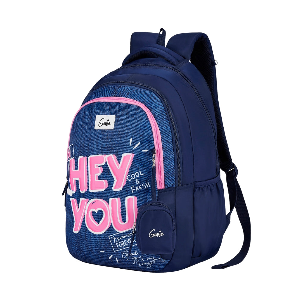 Genie You 36L Navy Blue School Backpack