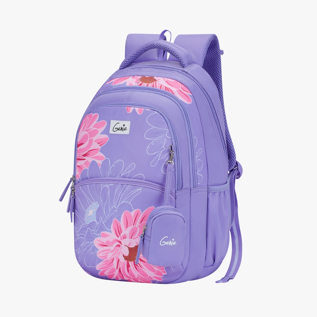 Genie Buttercup 27L Lavender Juniors Backpack With Easy Access Pockets