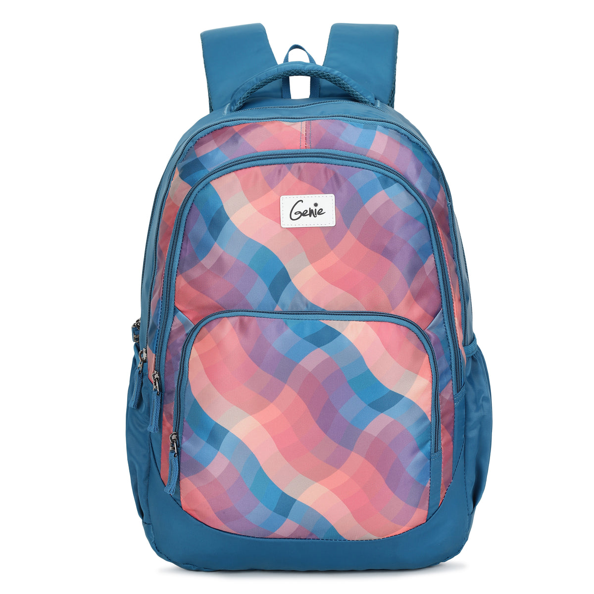 Plaids School Backpack - Blue