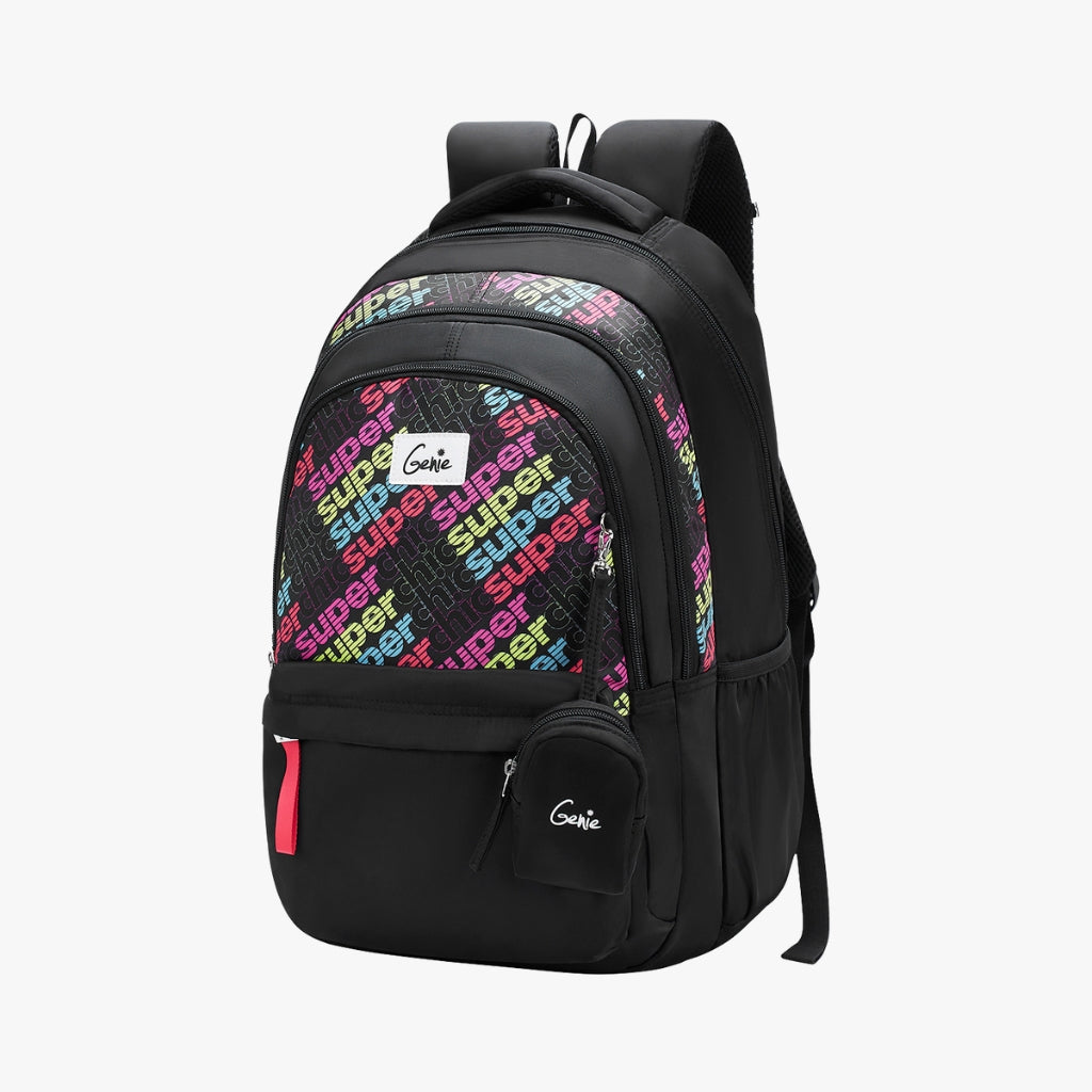 Genie Avery 36L Black Laptop Backpack