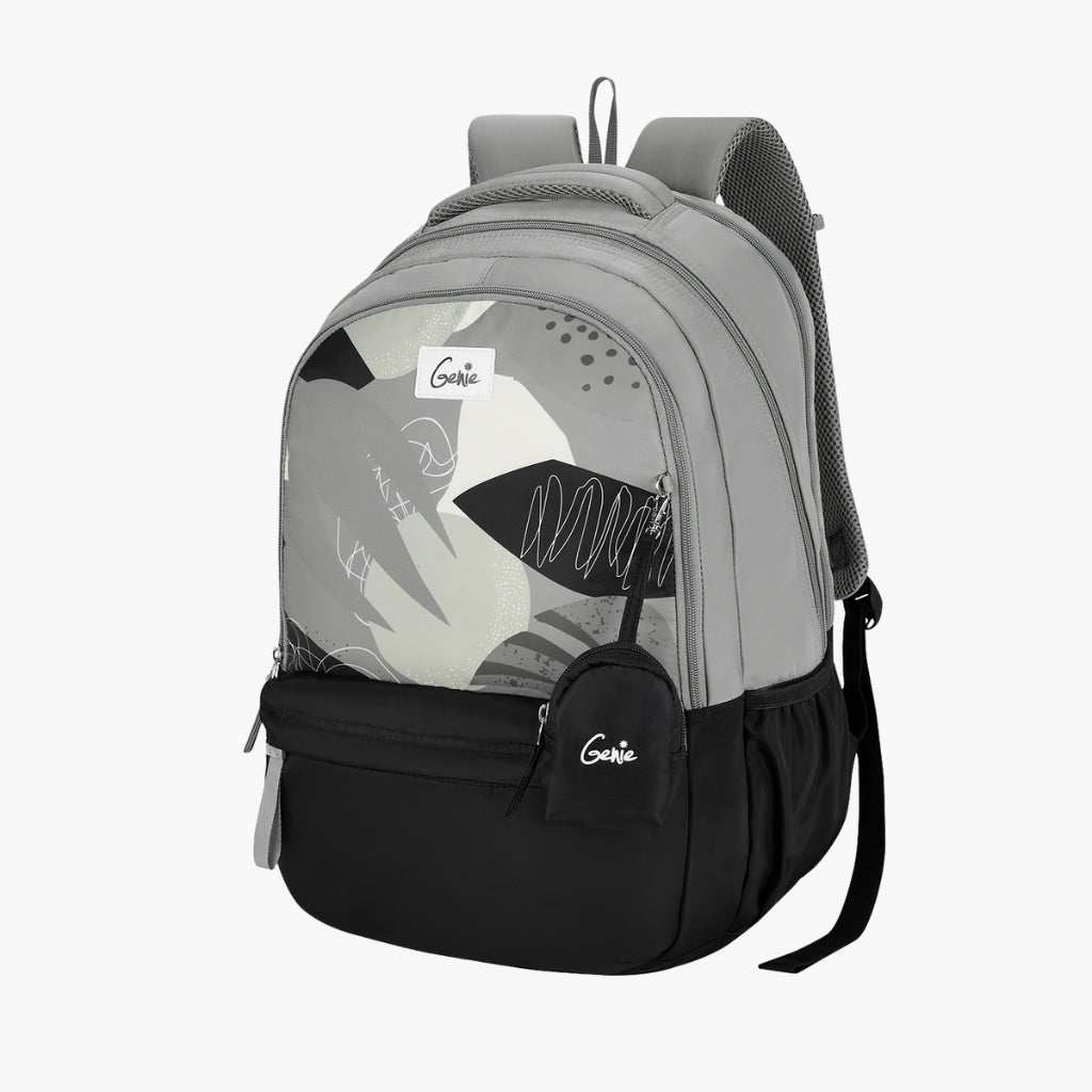 Genie Lucy 40L Grey Laptop Backpack With Laptop Sleeve