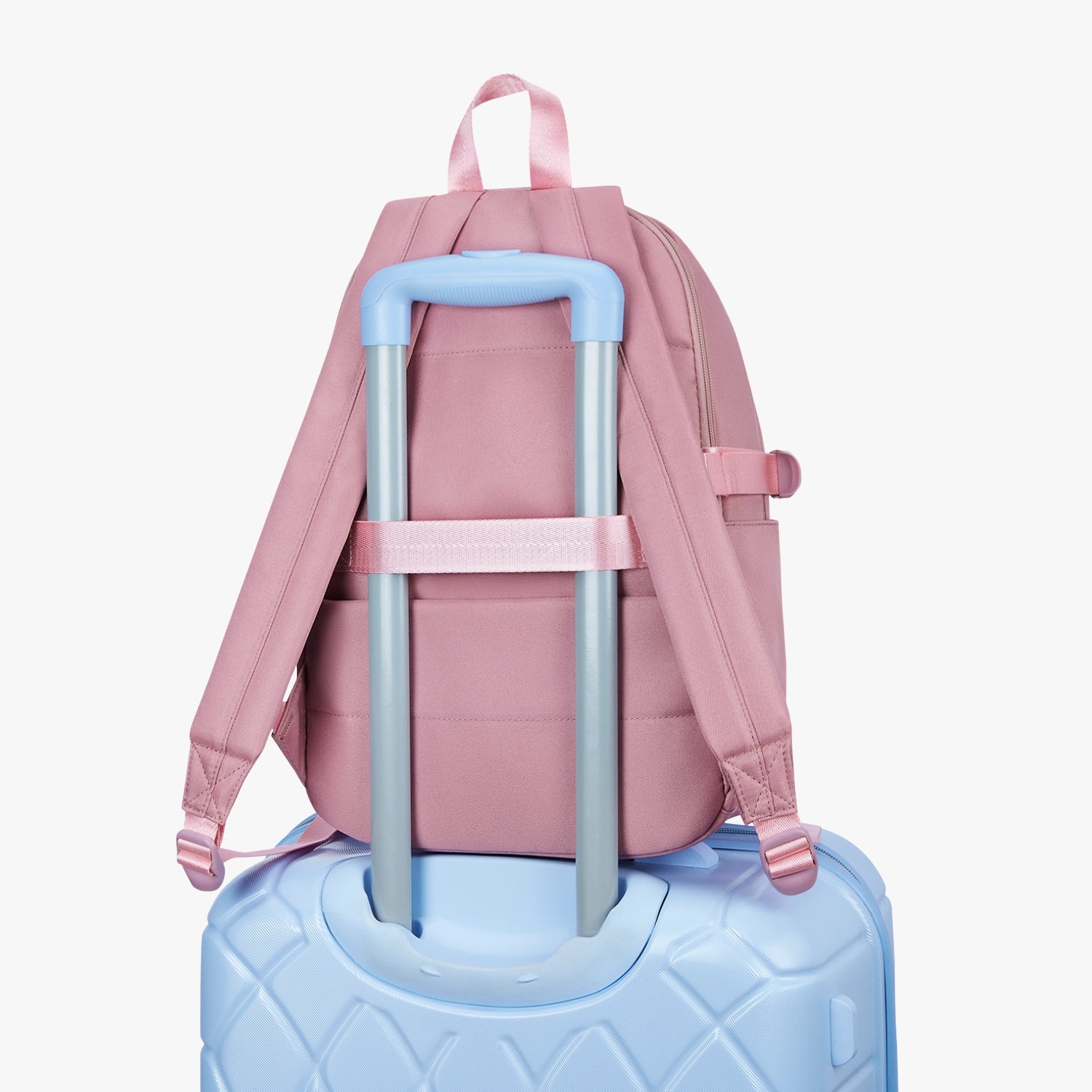 Berry 16L Pink College Backpack With Laptop Sleeve