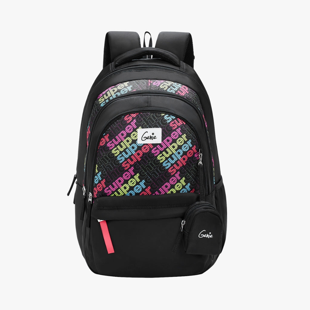 Genie Avery 36L Black Laptop Backpack