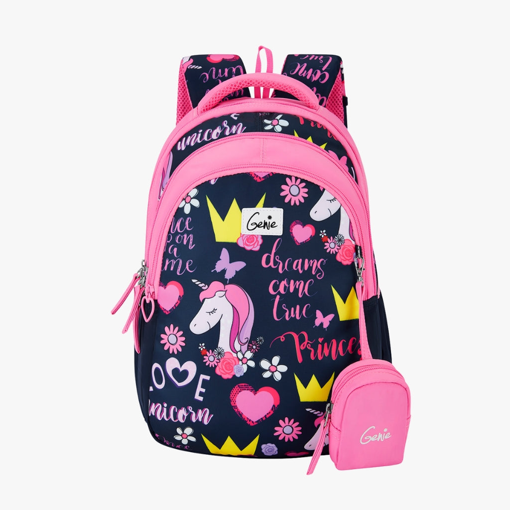 Genie Unicorn Love 20L Pink Kids Backpack
