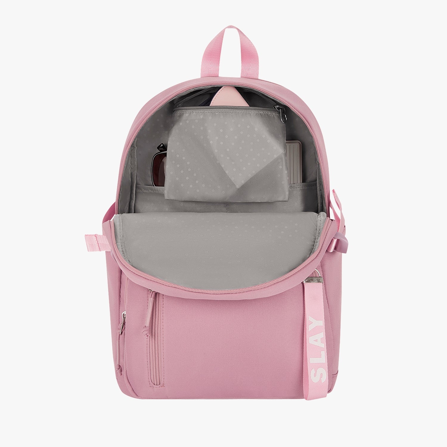 Berry 16L Pink College Backpack With Laptop Sleeve