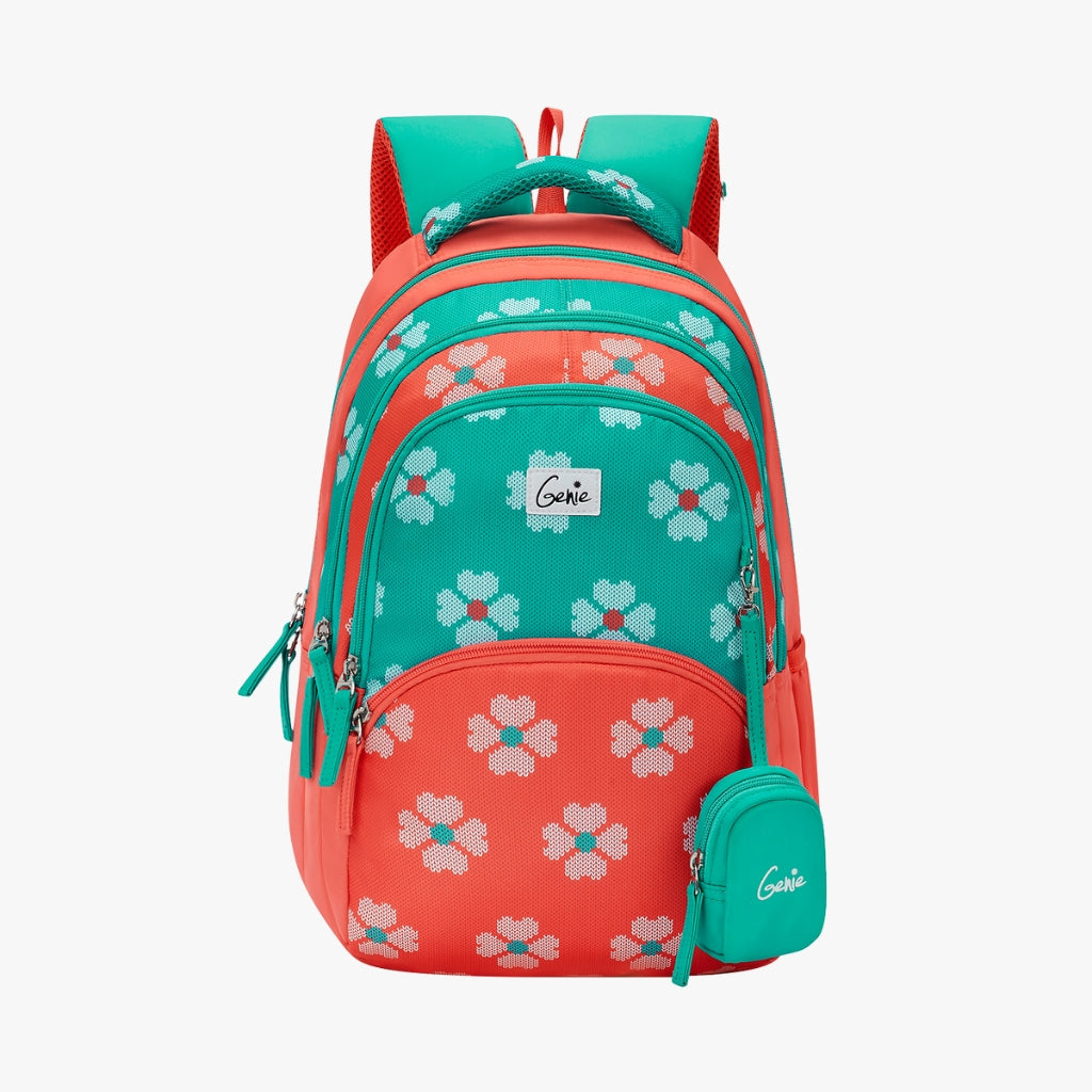 Genie Crimson 27L Teal Juniors Backpack With Easy Access Pockets