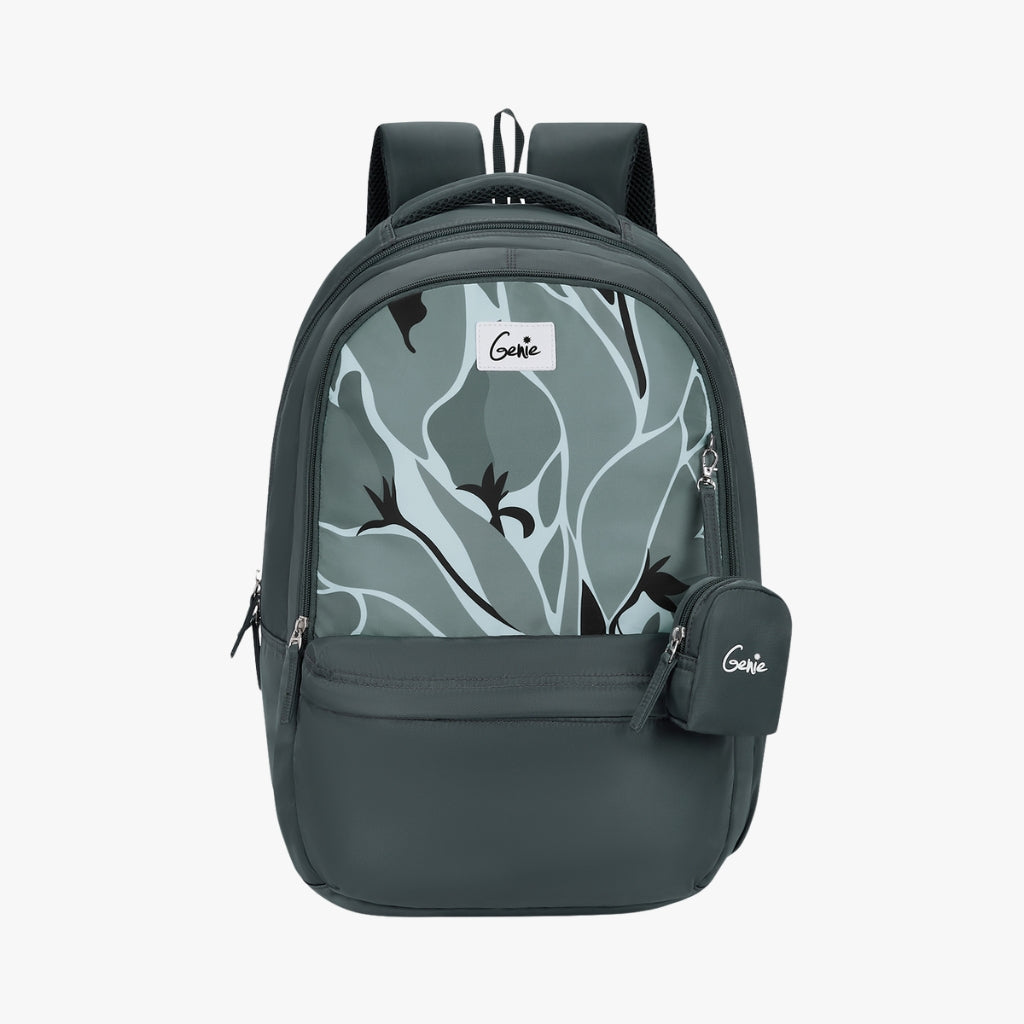 Genie Charlotte 40L Charcoal Black Laptop Backpack