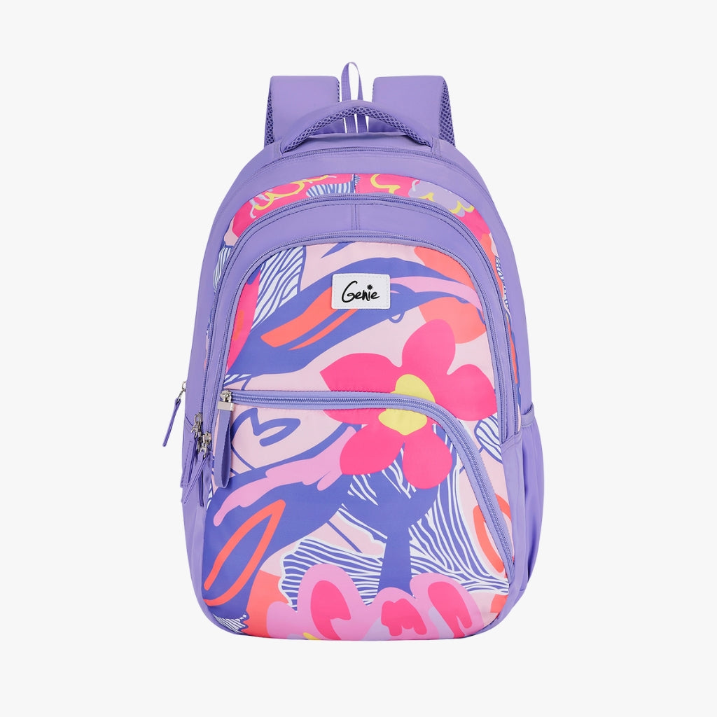 Genie Paradise 36L Lavender Laptop Backpack With Raincover