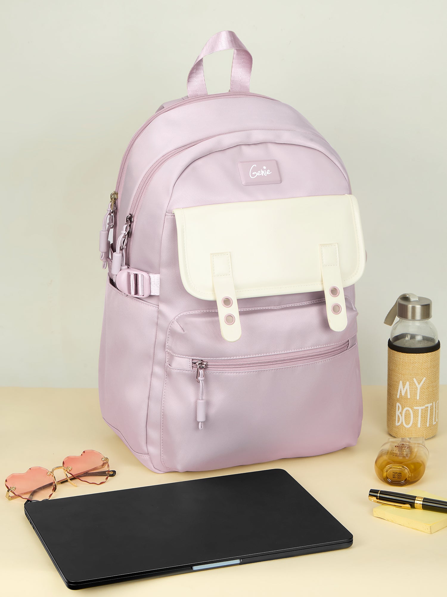 Kdream 27L Lavender Casual Backpack With Laptop Sleeve