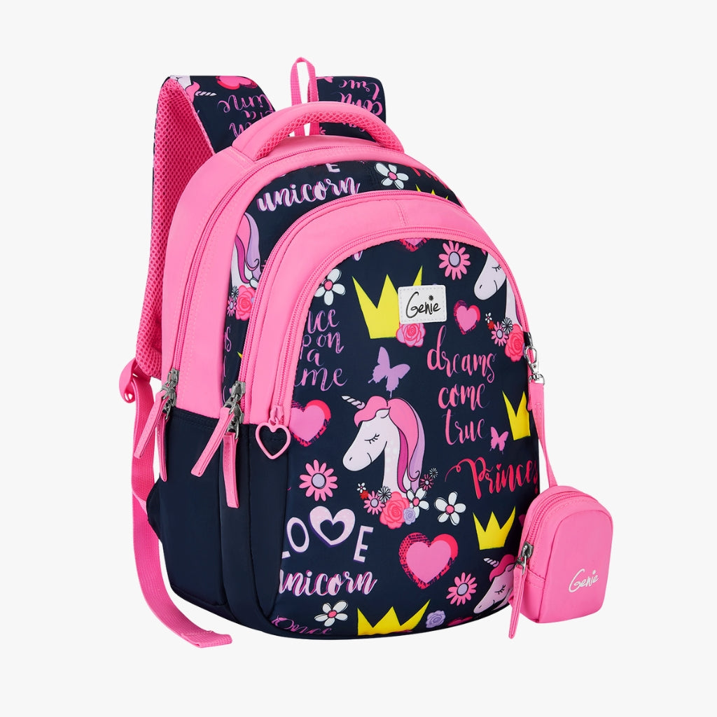 Genie Unicorn Love 20L Pink Kids Backpack