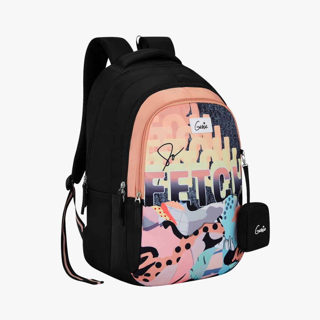 Genie Fetch 36L Black School Backpack