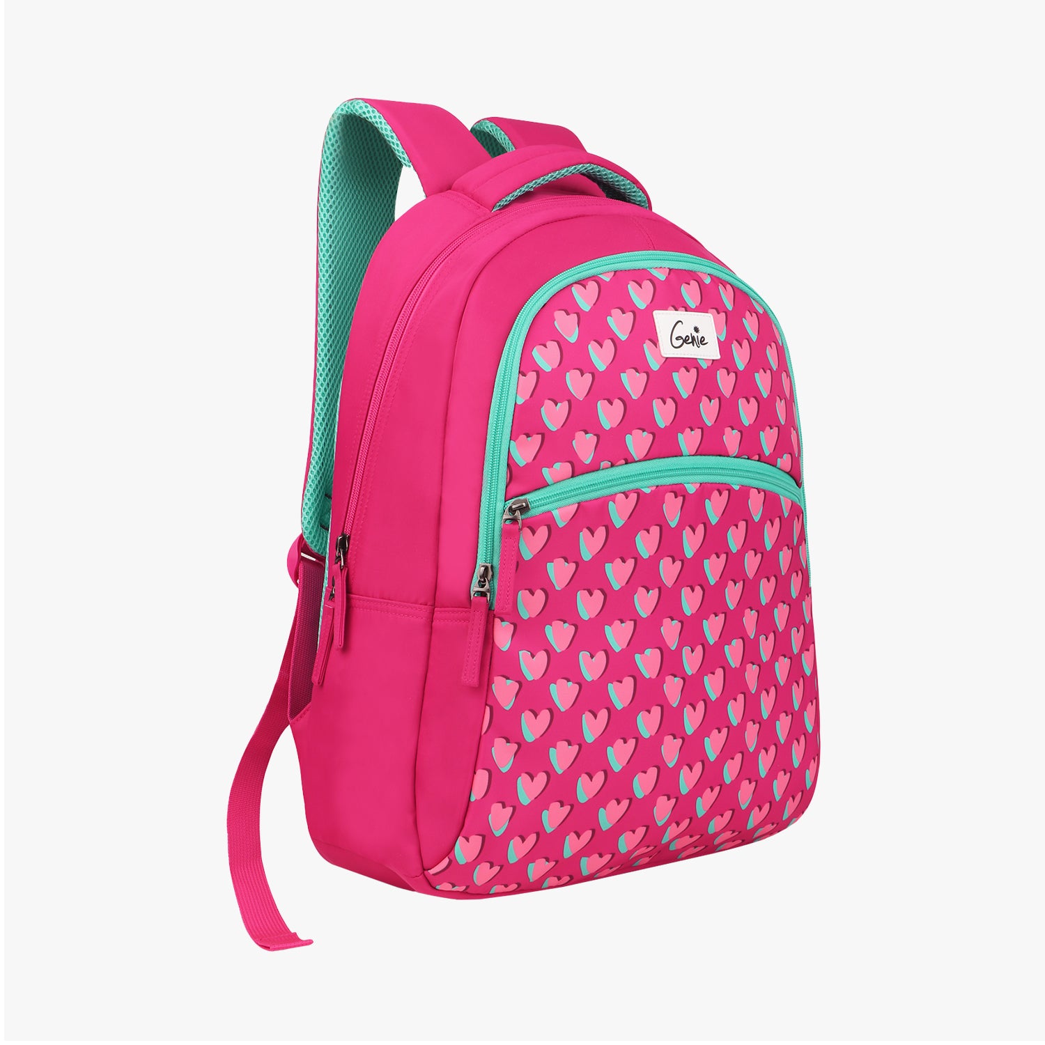 Genie Little Hearts 24L Pink School Backpack