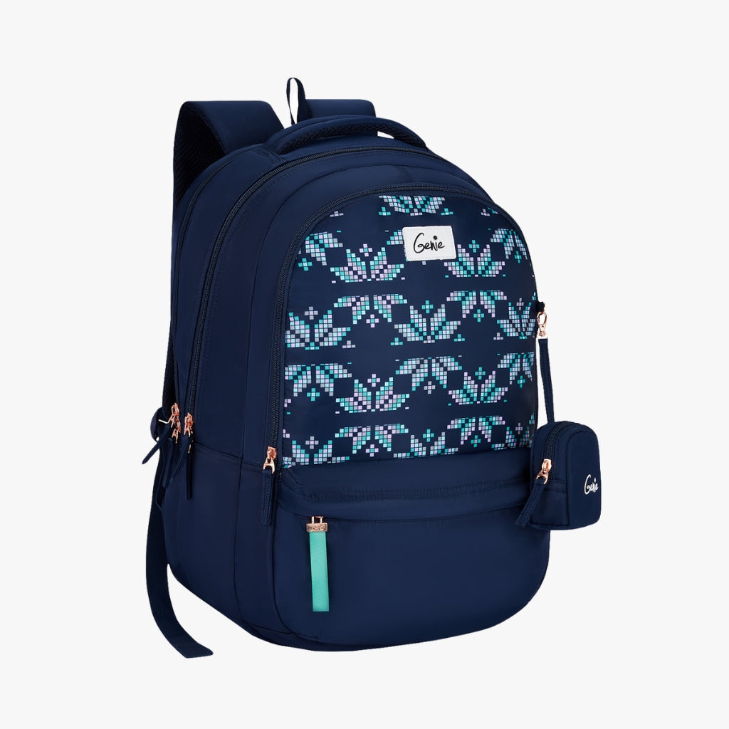 Genie Knots 40L Navy Blue Laptop Backpack