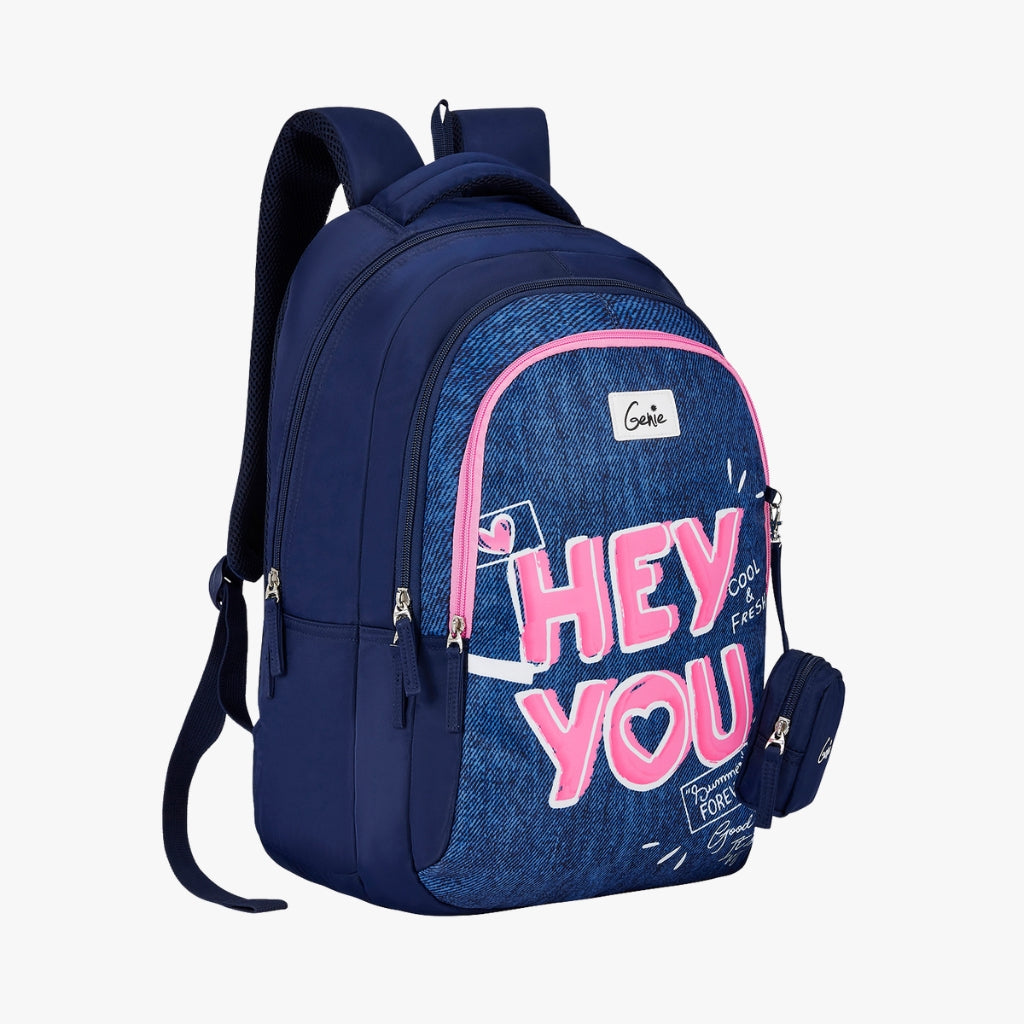 Genie You 36L Navy Blue School Backpack