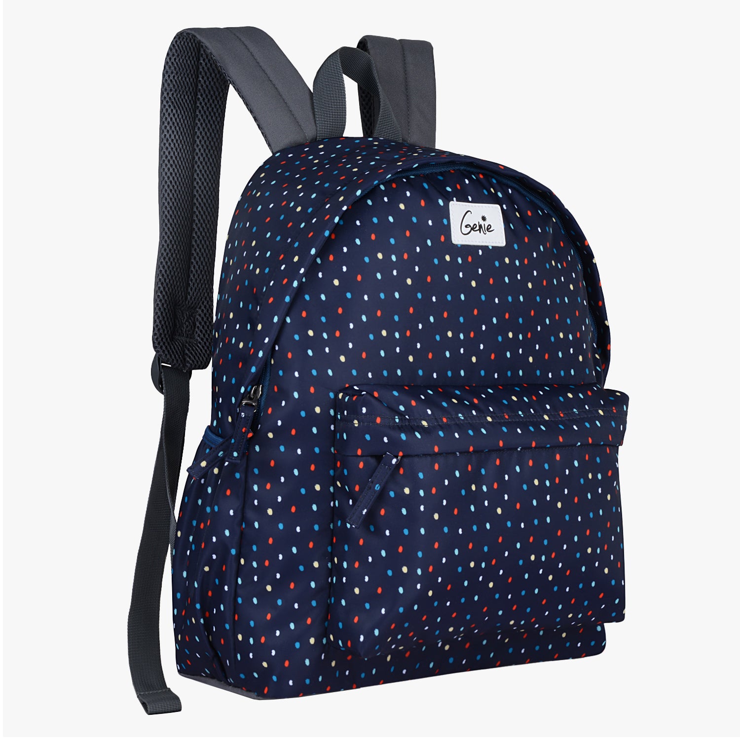 Genie Dottie 18L Navy Blue Casual Backpack