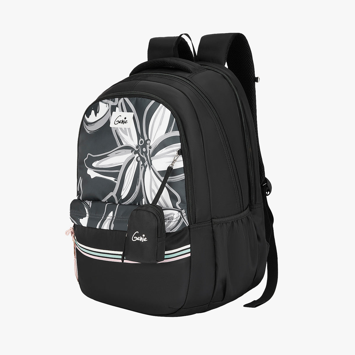 Petalis 40L Laptop Backpack With Raincover - Black