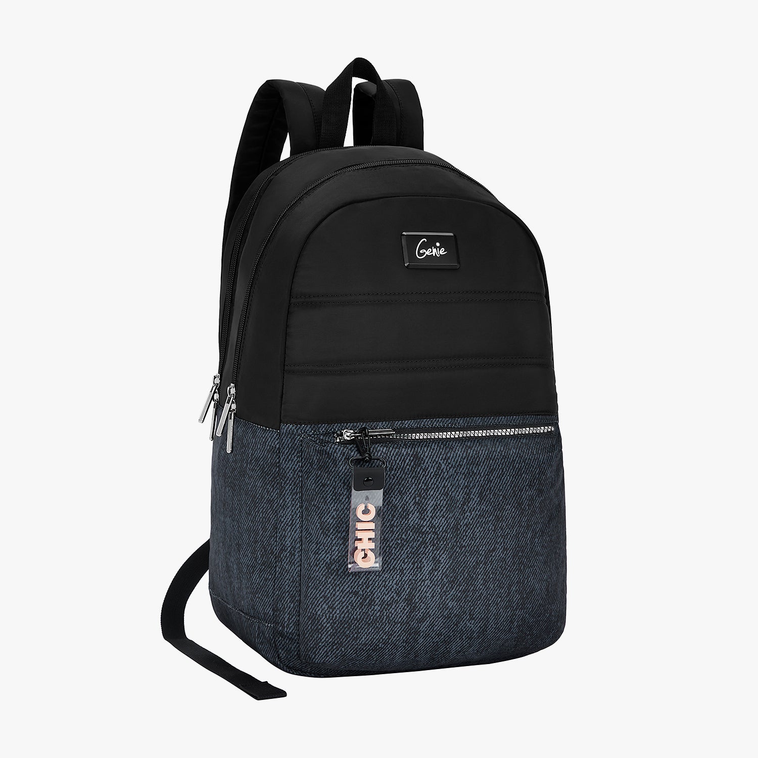 Ebony 21L Charcoal Black College Backpack With Laptop Sleeve