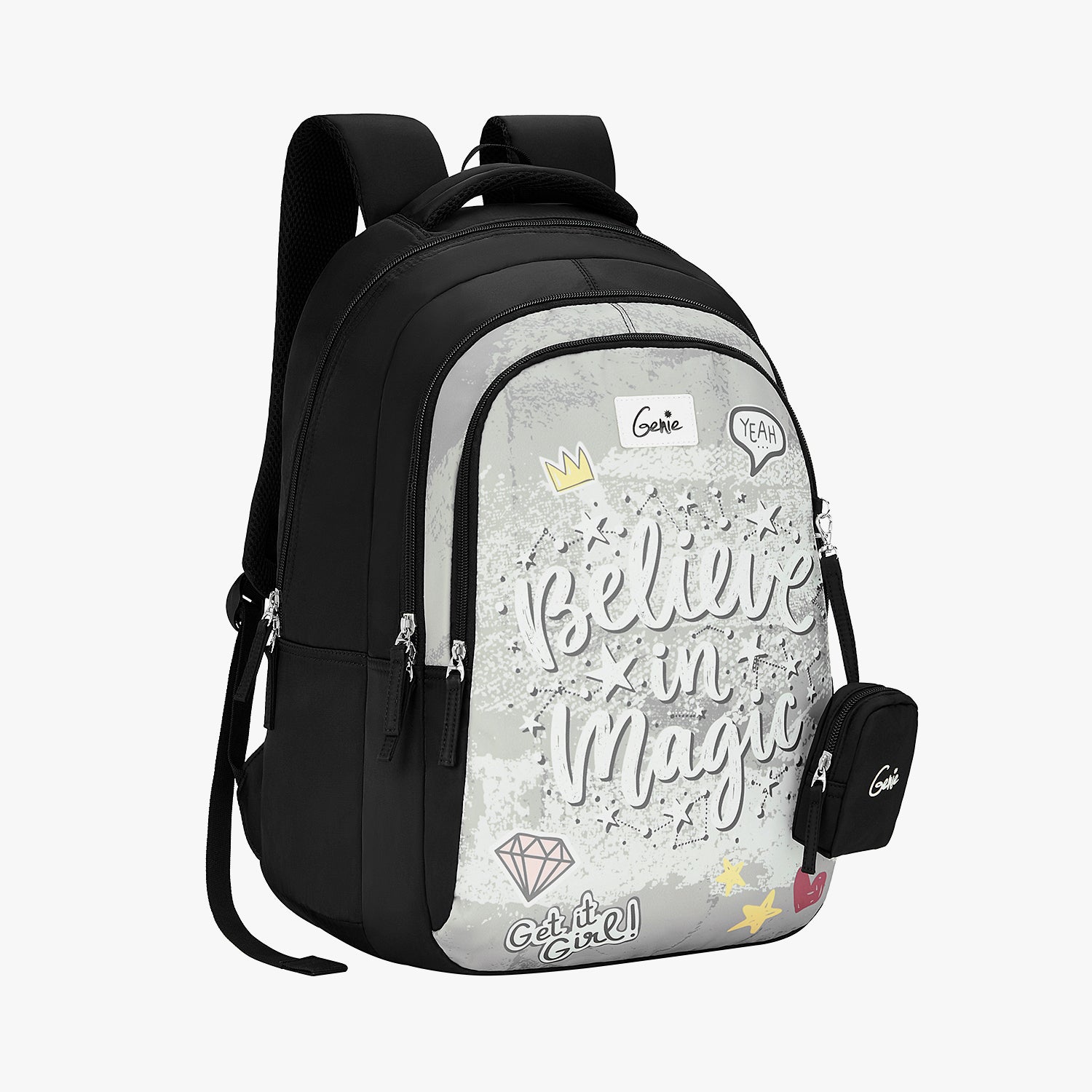 Magic 36L Black School Backpack