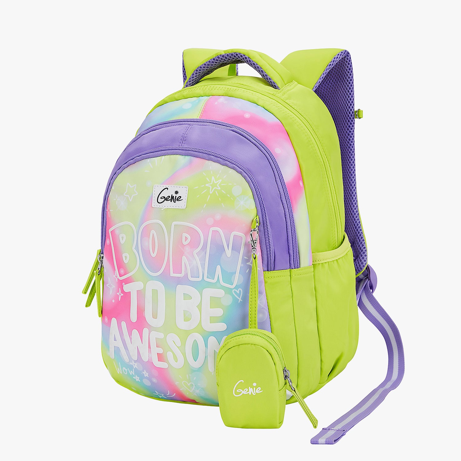 Buy Genie Awesome 20L Green Kids Backpack Online