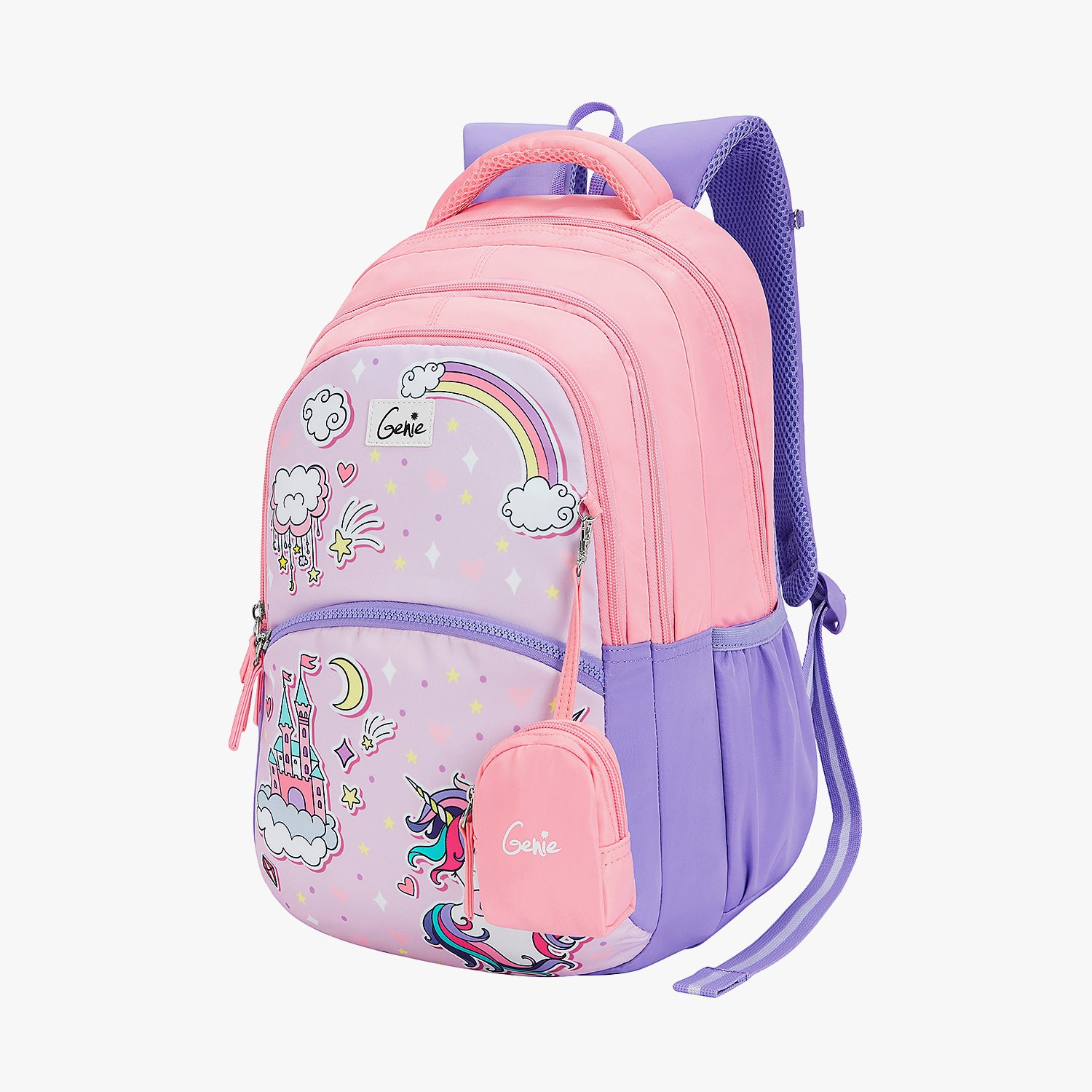 Buy Genie Stardew 27L Lavender School Backpack Online