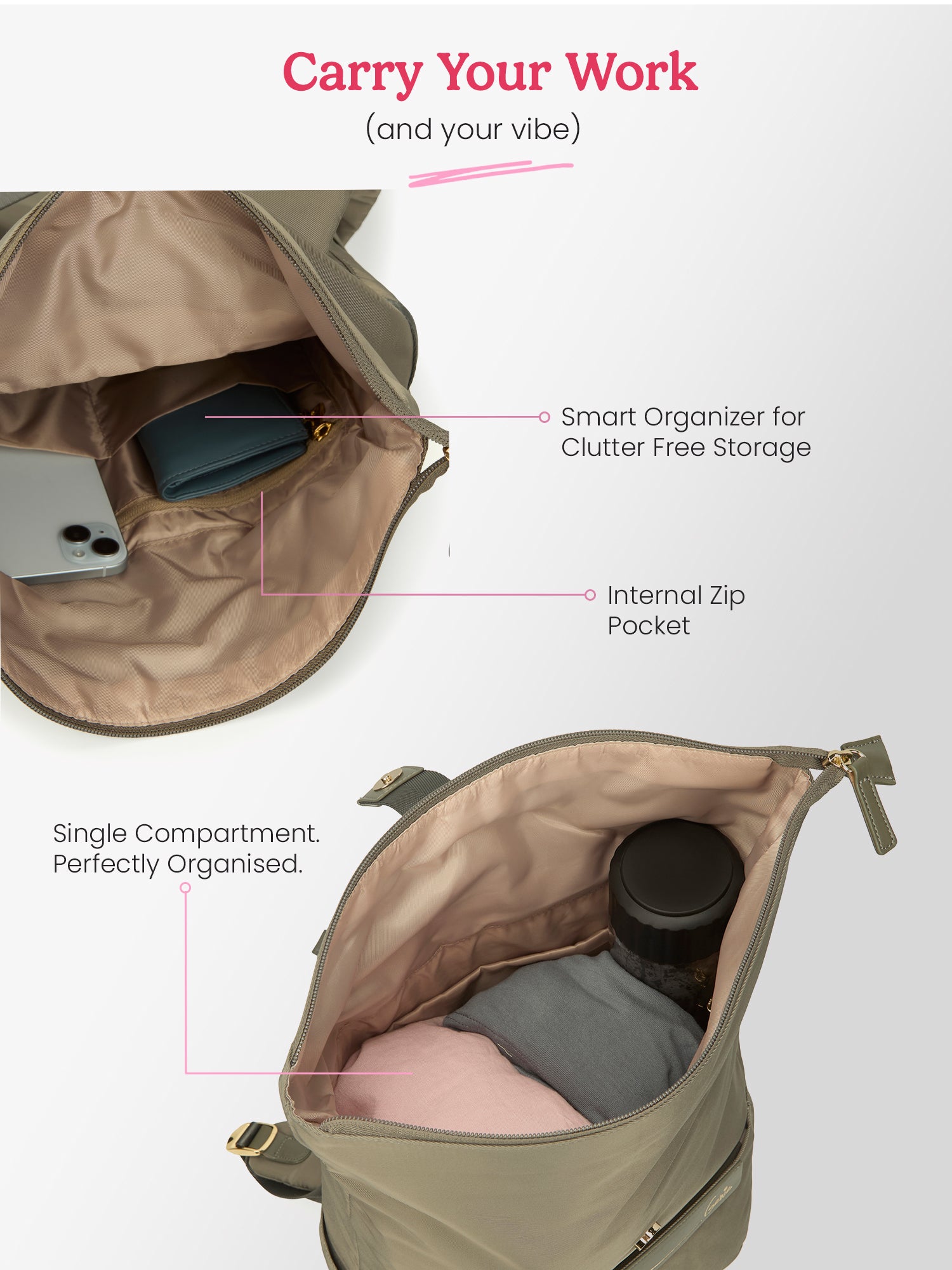 Rogue 27 L Olive Top Open Formal Backpack with Laptop Sleeve