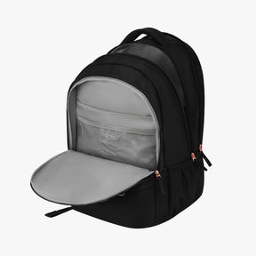 Genie Knots 40L Black Laptop Backpack With Laptop Sleeve
