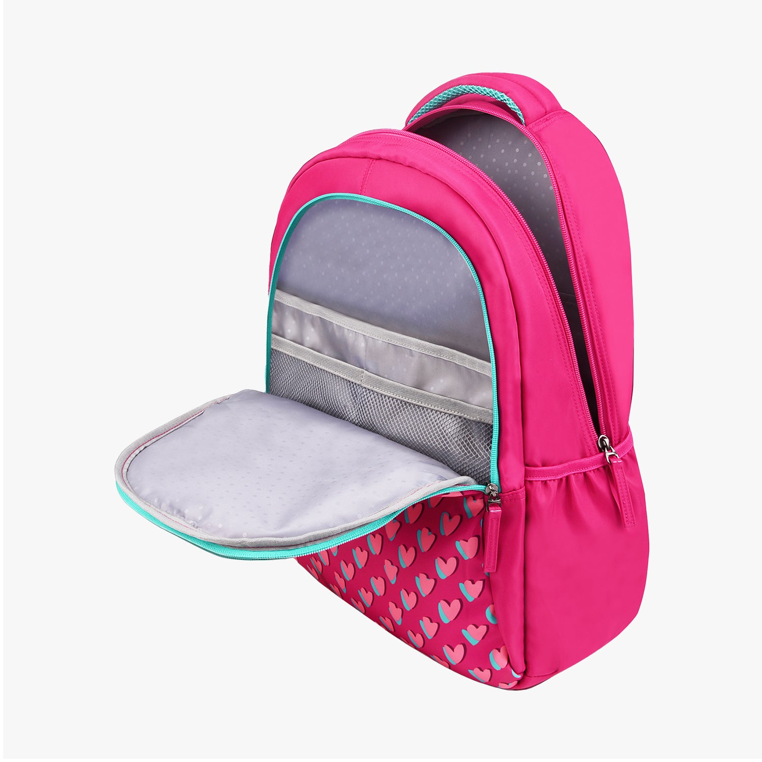 Genie Little Hearts 24L Pink School Backpack