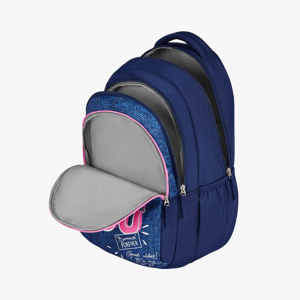 Genie You 36L Navy Blue School Backpack