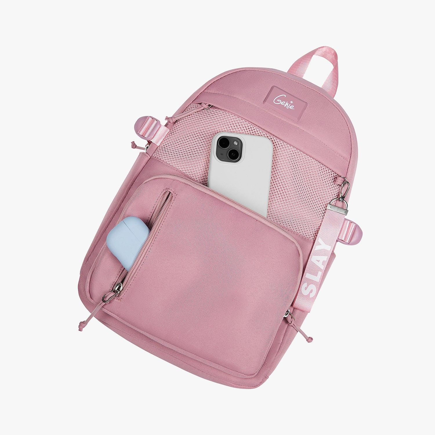 Berry 16L Pink College Backpack With Laptop Sleeve