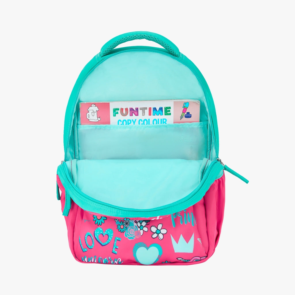 Genie Unicorn love 20L Pink Kids Backpack
