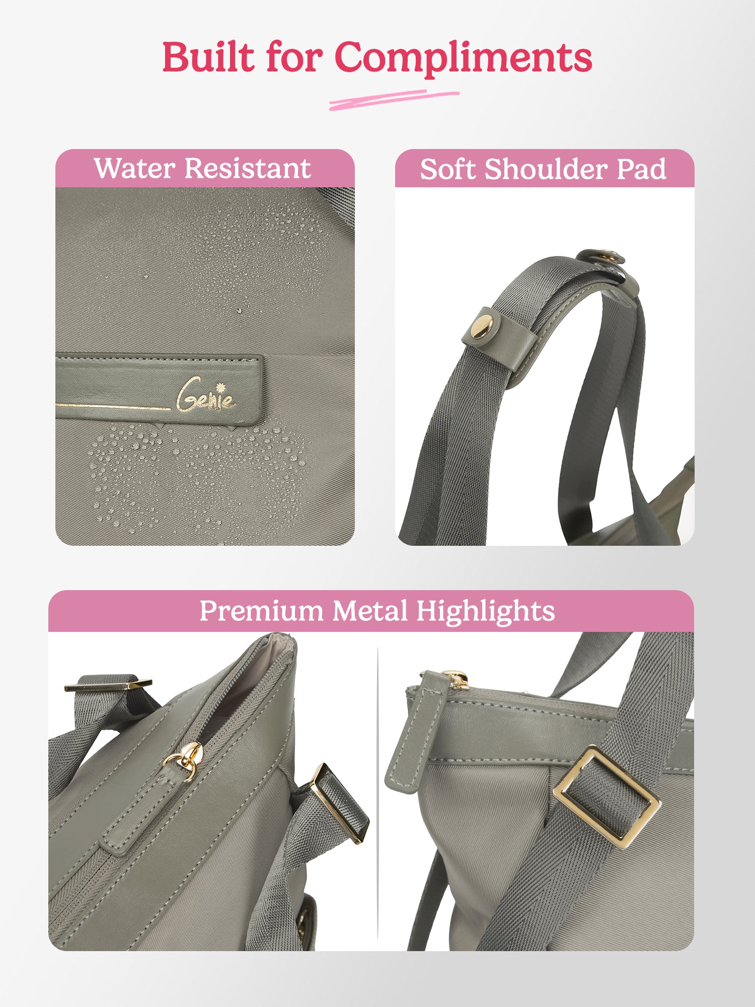 Amber 15L Olive Tote Bag With Laptop Sleeve