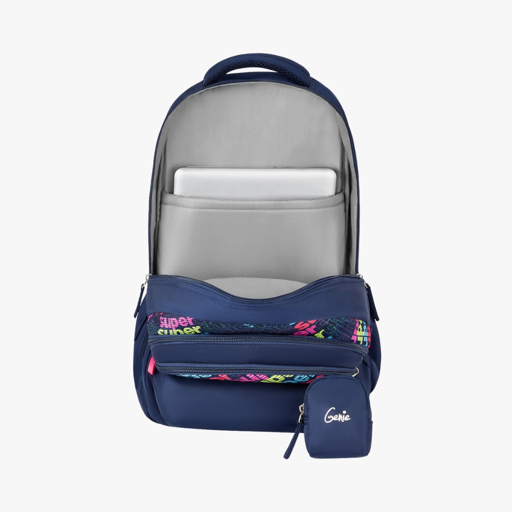 Genie Avery 36L Navy Blue Laptop Backpack