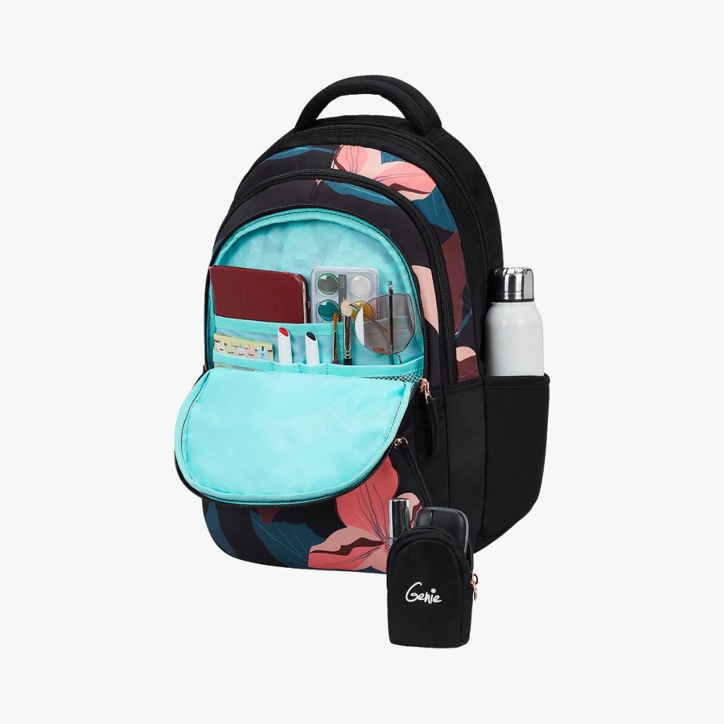 Genie Petunia 27L Black Juniors Backpack