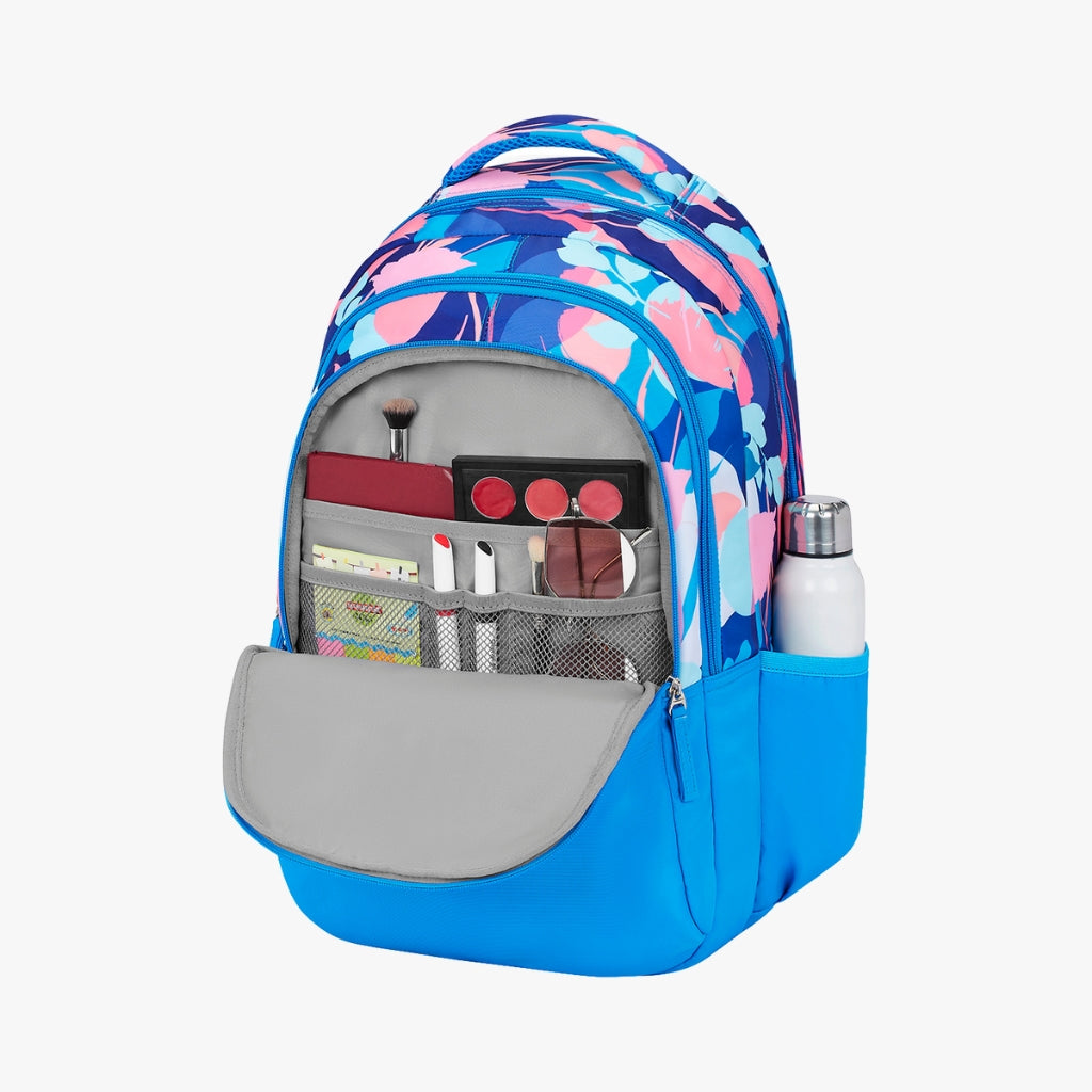 Genie Moonflower 36L Blue Laptop Backpack
