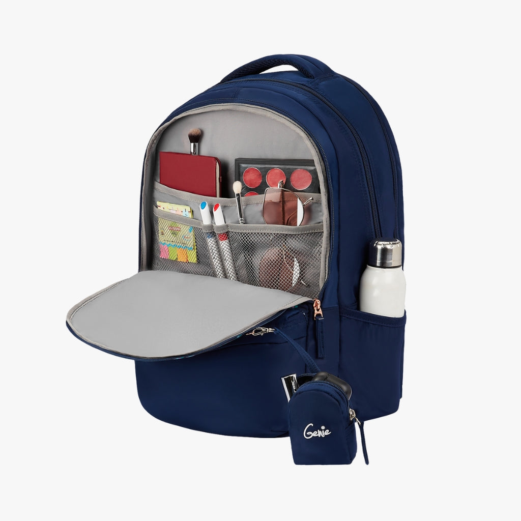 Genie Knots 40L Navy Blue Laptop Backpack