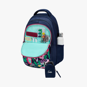 Genie Sweetpea 27L Navy Blue Juniors Backpack With Easy Access Pockets