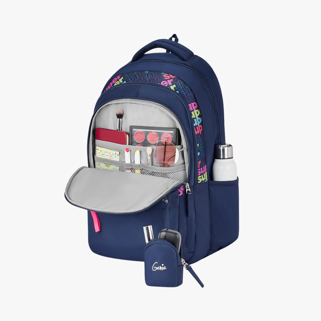 Genie Avery 36L Navy Blue Laptop Backpack