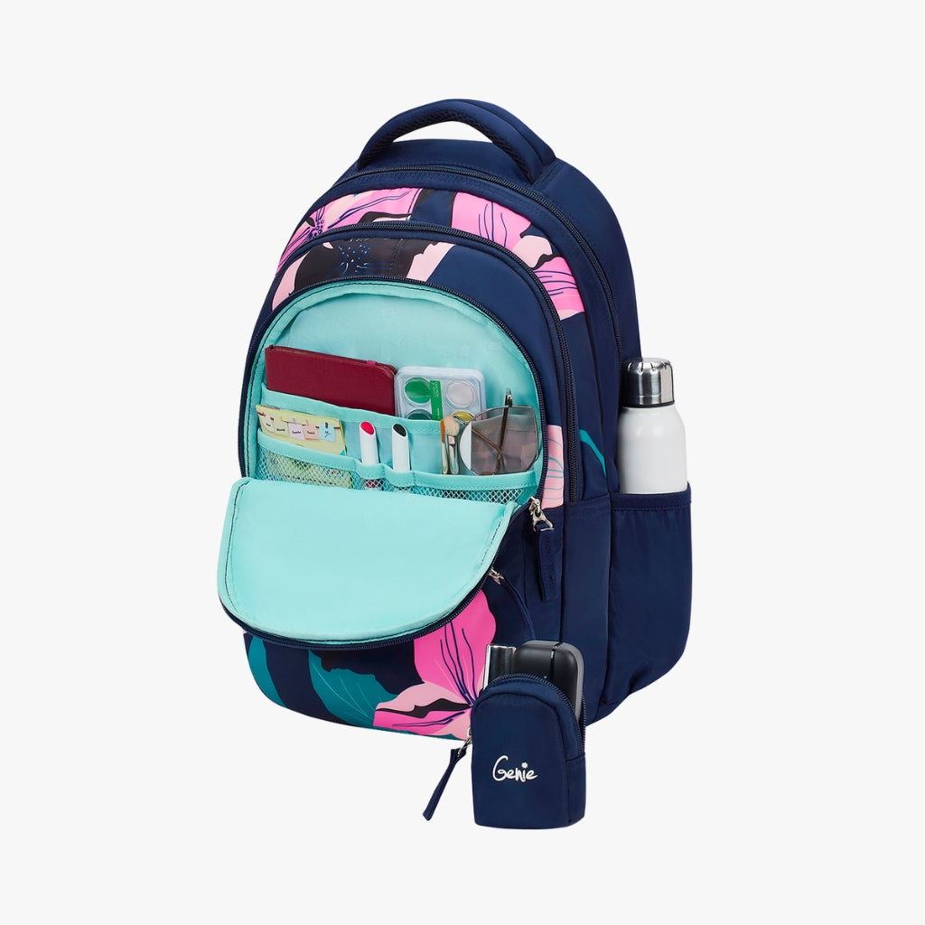 Genie Petunia 27L Navy Blue Juniors Backpack