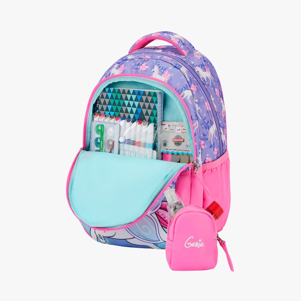 Magic Unicorn Small Backpack for Kids - Pink With Comfortable Padding