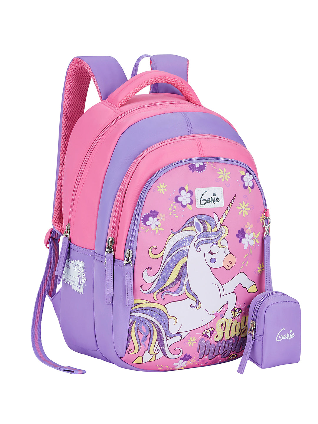 Twinkle Corn Small Backpack for Kids - Pink