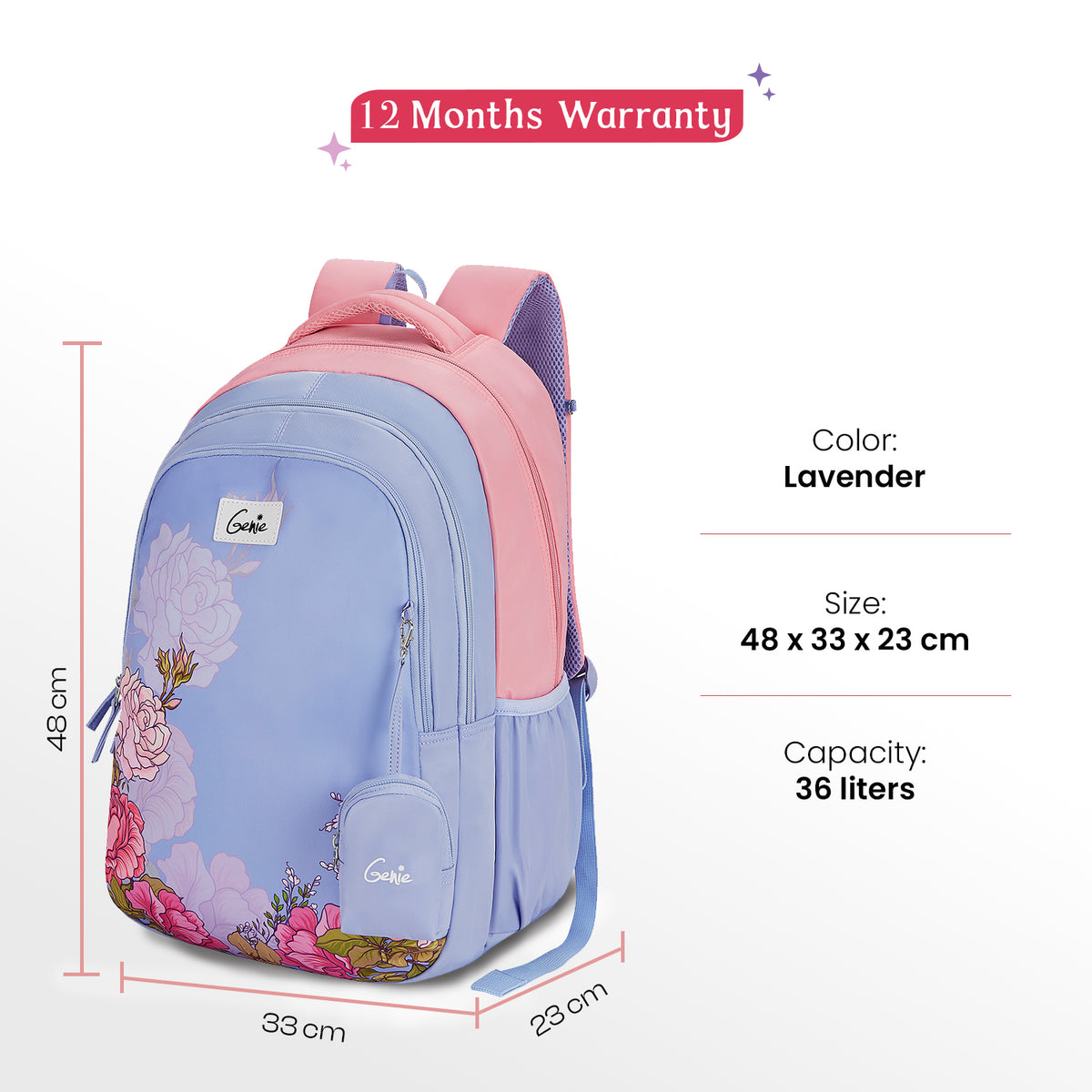 Juliet 36L Lavender School Backpack