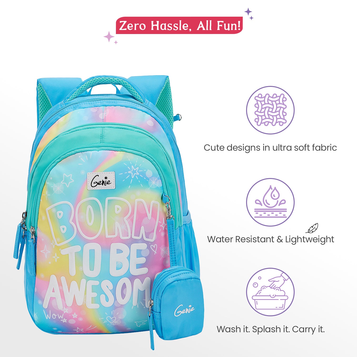 Awesome Small Backpack for Kids - Blue