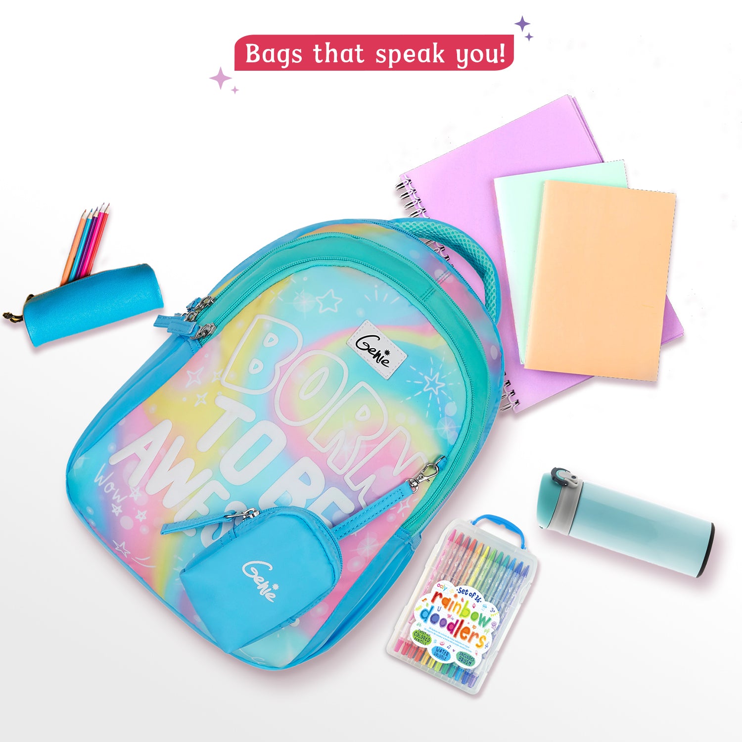Awesome Small Backpack for Kids - Blue